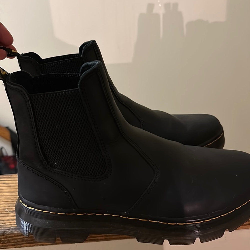 Dr. Martens, black leather